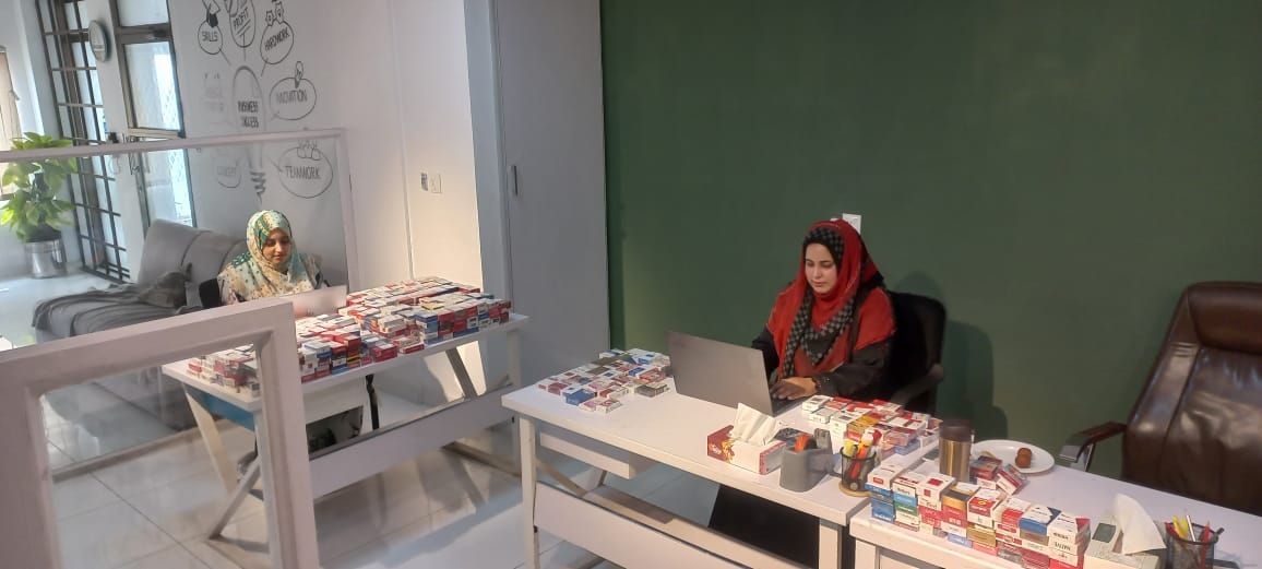 IPOR's Quality Control team meticulously verifying data from the Pakistan Tobacco Company project, ensuring accuracy and reliability in every step of the research process.